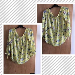 Floral off the shoulder top